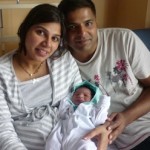Rashmi, Santosh and baby Advay