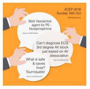 3 highlights from #ACEP16 Sun 16th